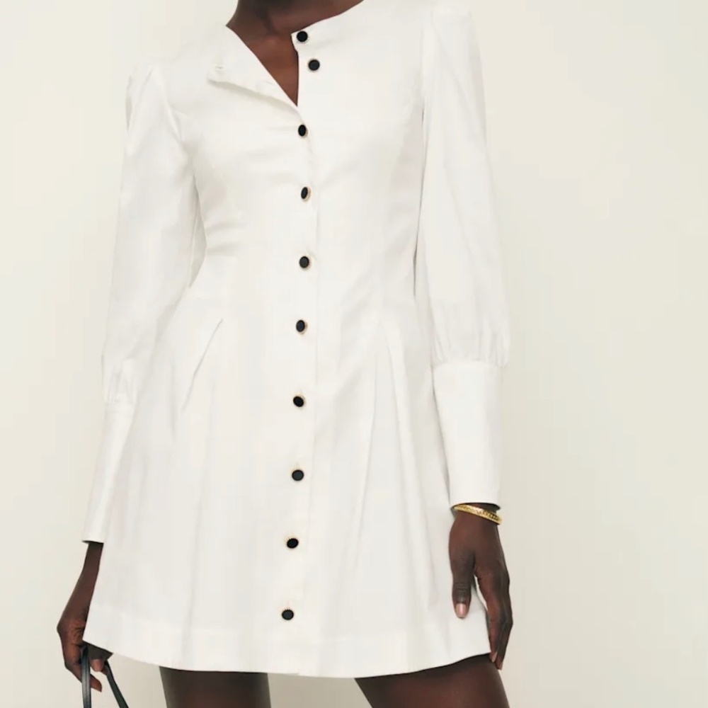 Reformation Lovisa Dress Ivory - Size 8